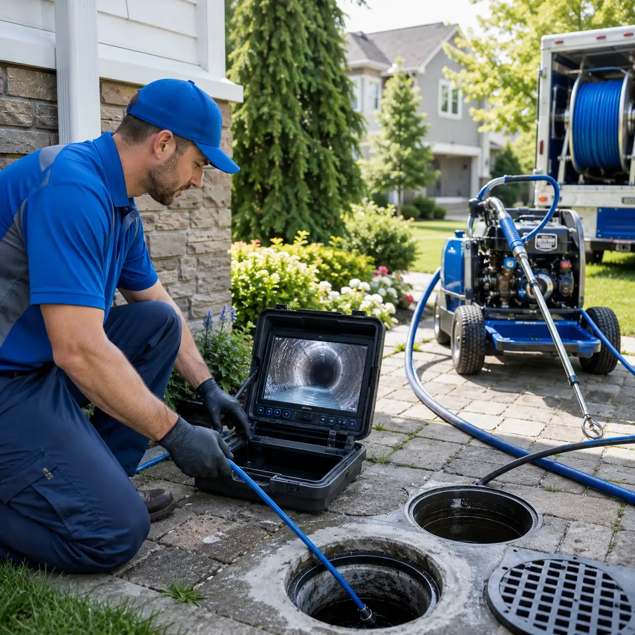 Outdoor drain cleaning professionals serving Eaton, IN